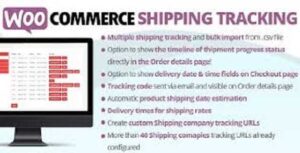 WooCommerce Shipping Tracking GPL